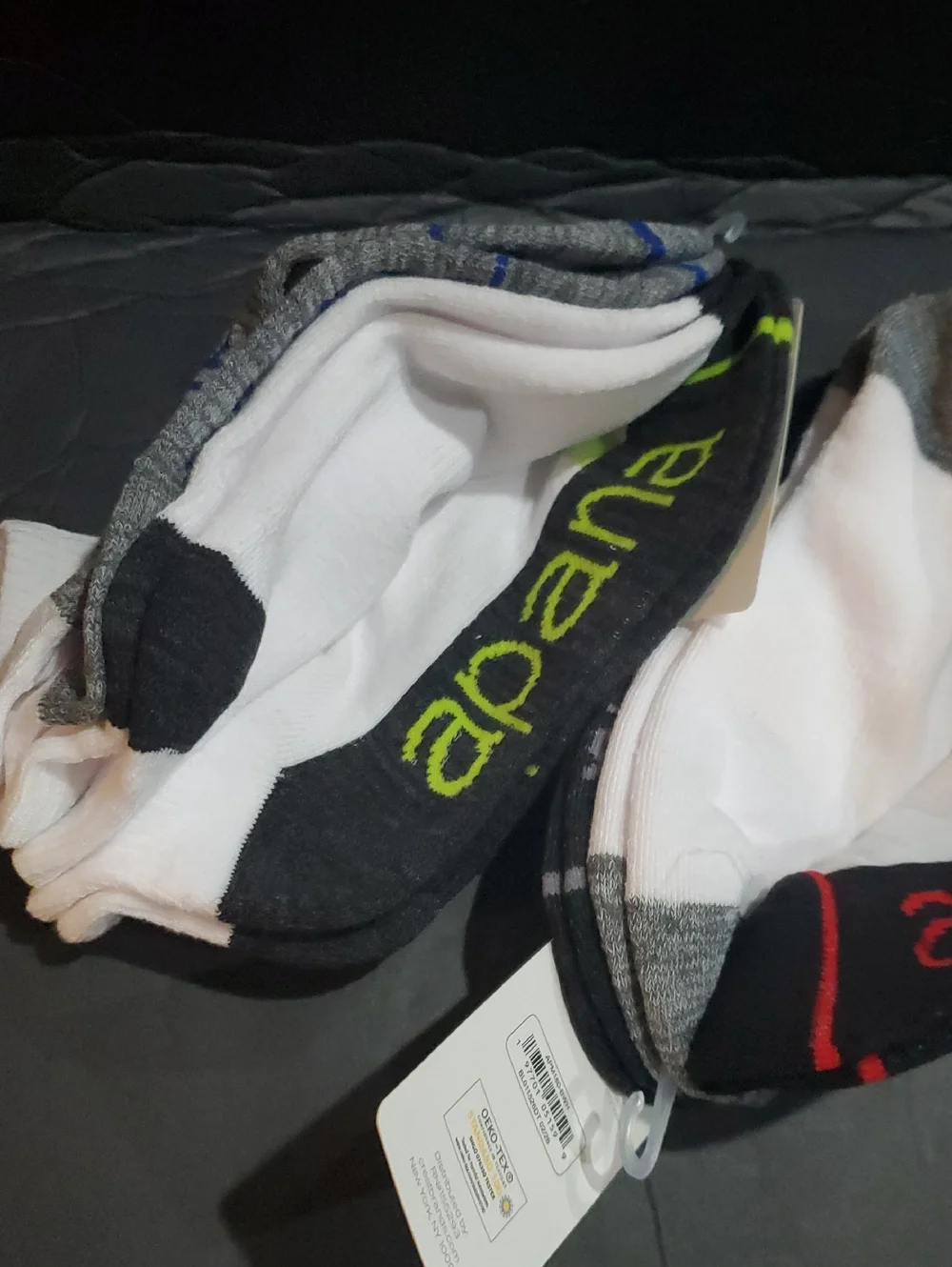Apana white‎ multi 6pairs of cushioned socks brand new